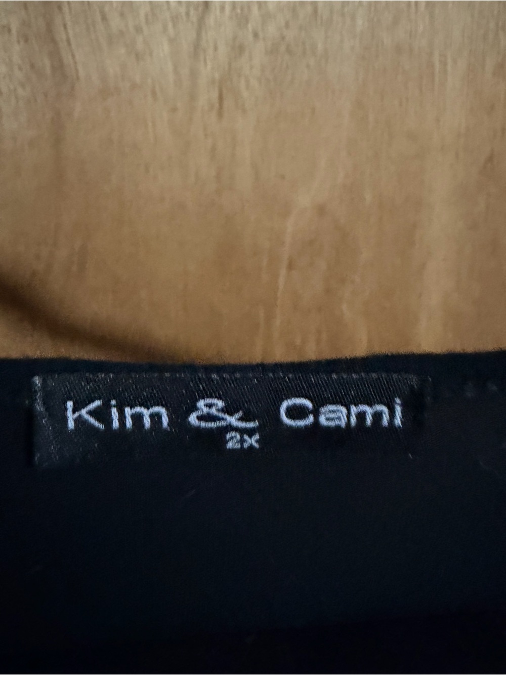 Kim and Cami Flutter Lace Sleeve Flowy Top Size 2X black - Picture 8 of 8